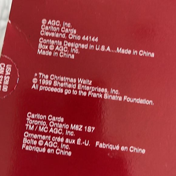 🎶 FRANK SINATRA - Musical Christmas Ornament - 1999 series - Brand new in box - Picture 4 of 15